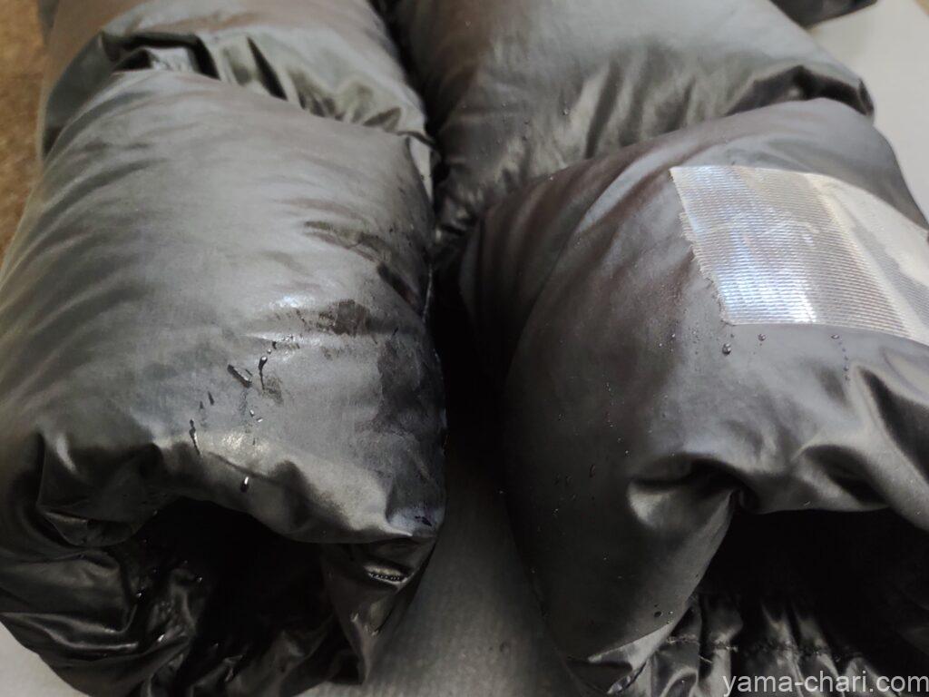 ニクワックスのダウンプルーフで加工前後のジャケット