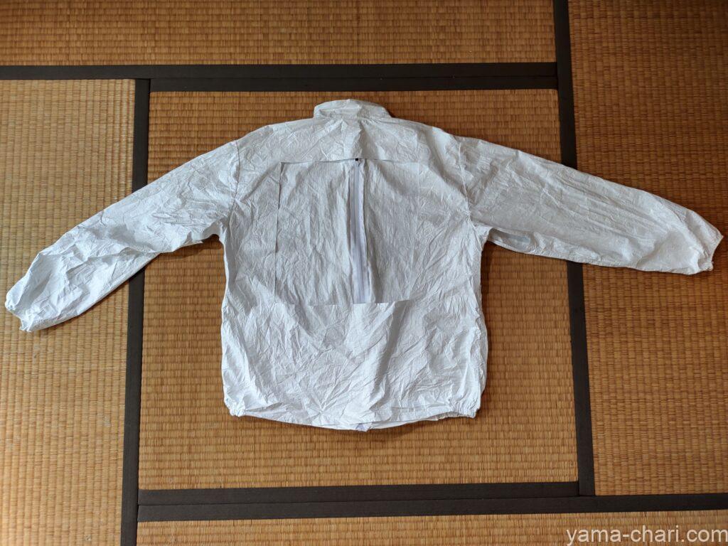 改造後のタイベックジャケット