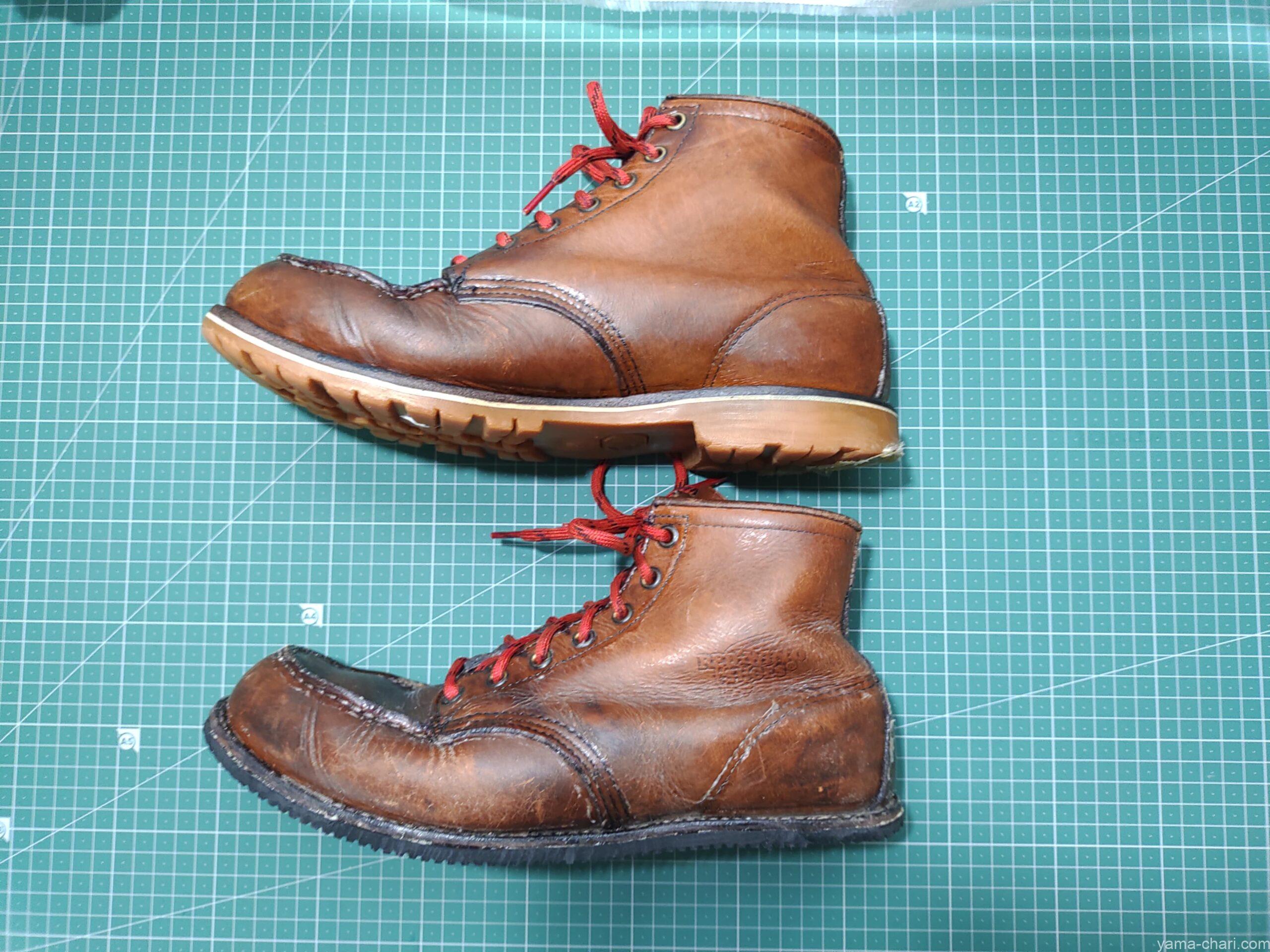 ソールを張り替えたレッドウィング875