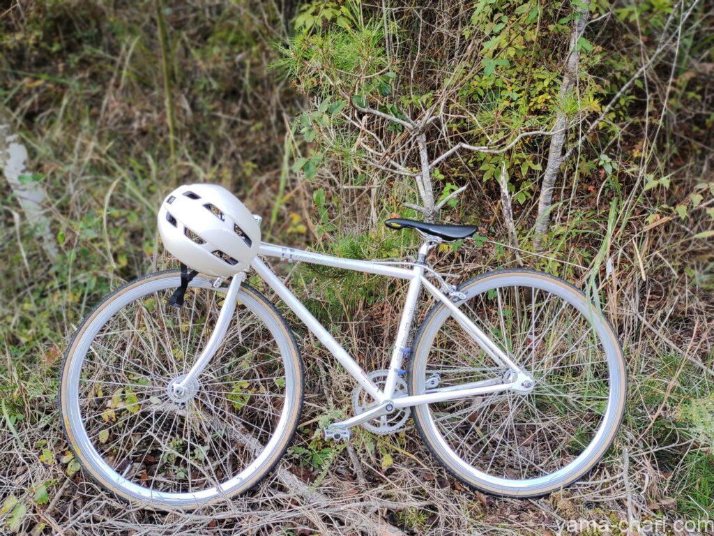 ogk kabutoのcanvas sportsと自転車